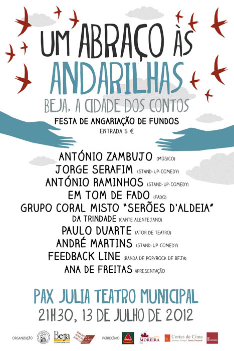 Cartaz Abraço às Andarilhas
