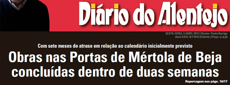 obras nas portas de mértola