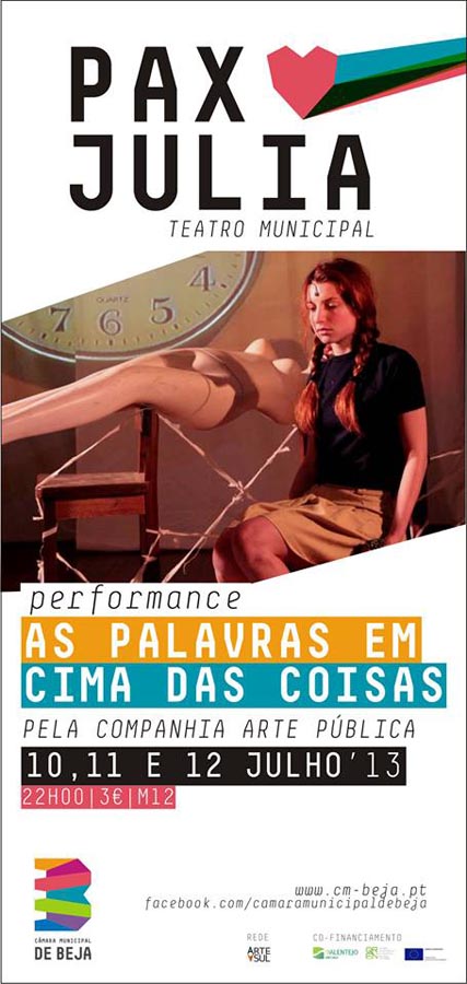 as palavras em cima das coisas