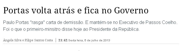expresso portas continua