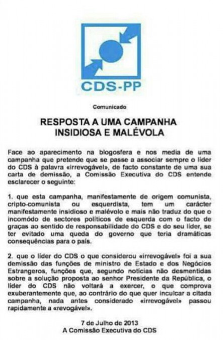 o CDS tem piada