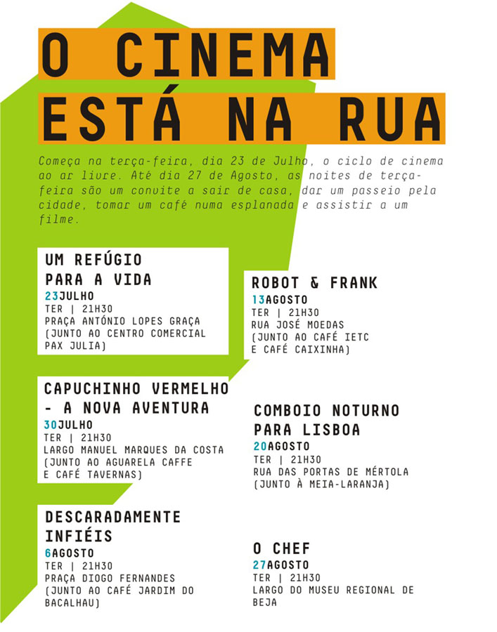 o cinema está na rua