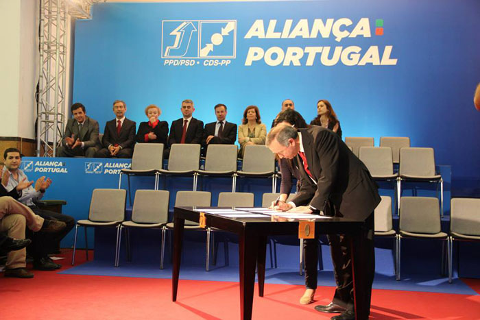 lista aliança portugal