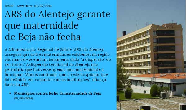 maternidade beja