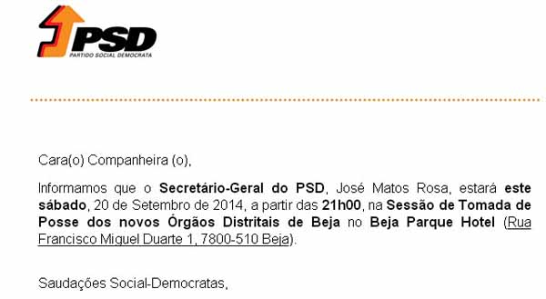 tomada posse distrital beja