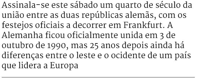 reunificação