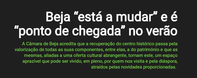 beja a mudar